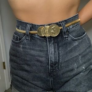 VINTAGE GOLD COIN BELT